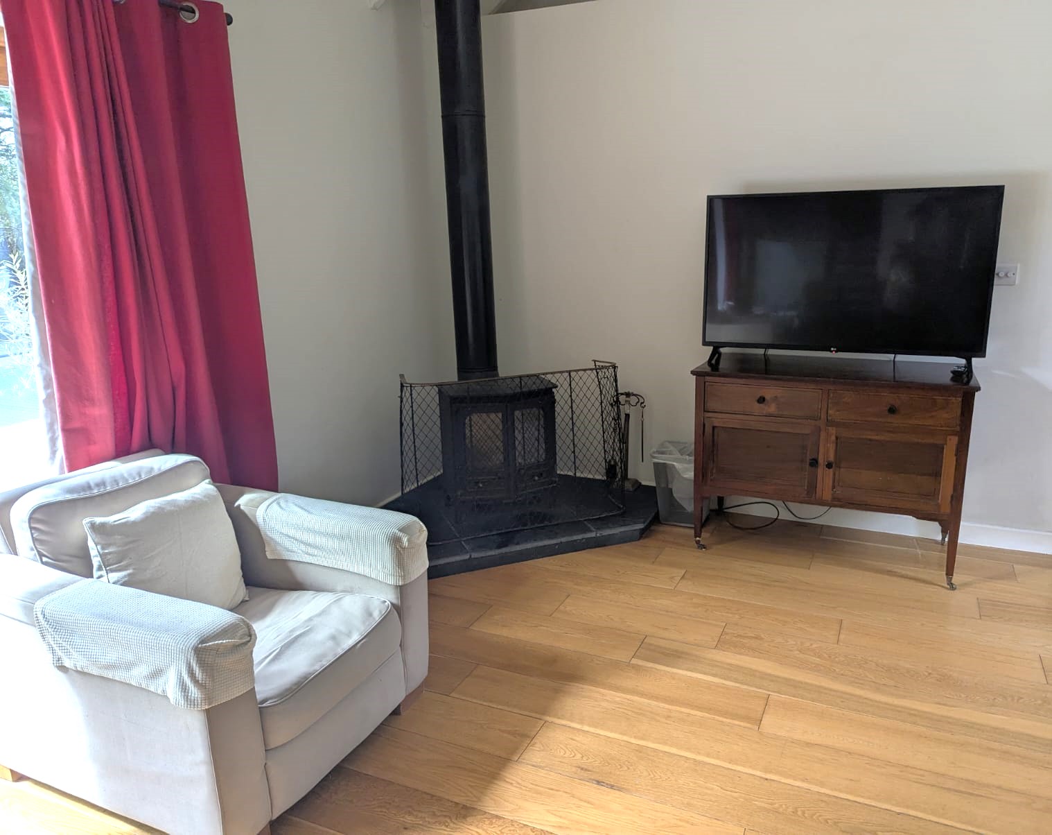 TV & Log Burner in Cottage TV & Log Burner in Cottage